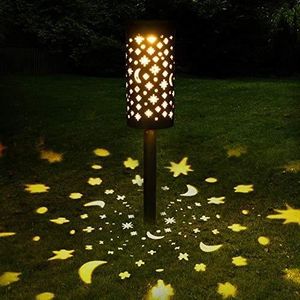 BALISE - BORNE SOLAIRE  Lampes Solaires Jardin GolWof 1 Pack Éclairage Sol