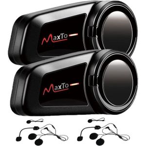 INTERCOM MOTO Maxto Casque Moto M2 Système Communication 6 Voies