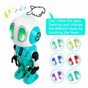 ROBOT - ANIMAL ANIMÉ bleu - Robot enregistreur parlant, jouet éducatif 