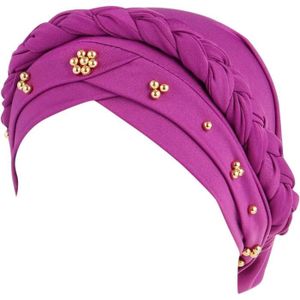 ECHARPE - FOULARD Bonnet Turban En Coton - Chimio Turban Casquettes Turban Chimio Coton Pour Filles Chapeaux De Travail Musulmanes Cheveux Sor[u11746]