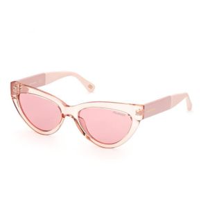 LUNETTES DE SOLEIL Skechers- Lunettes de soleil femme SE6102-forme de chat, couleur rose lucide,verres couleur bordeaux