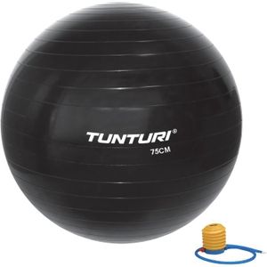 TRAMPOLINE FITNESS Ballon de gym TUNTURI - 75cm - Noir - Accessoires Fitness / Musculation