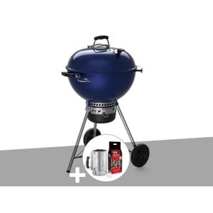 BARBECUE Barbecue à charbon Weber Master-Touch GBS C-5750 57 cm Deep Ocean Blue avec kit d'allumage