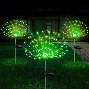 LAMPE DE JARDIN  Green 1pcs Lampes de jardin solaires à 90LED feux 