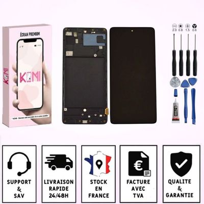 Vente écran LCD complet Samsung Galaxy A52 et Galaxy A52s 5G noir
