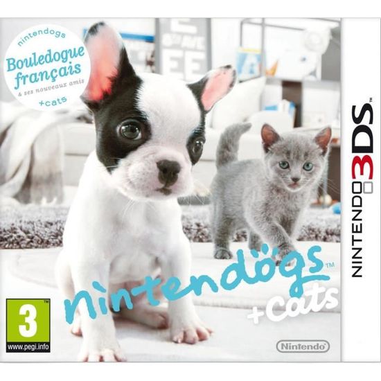 Nintendogs + Cats Bouledogue Jeux 3DS Cdiscount Jeux vidéo