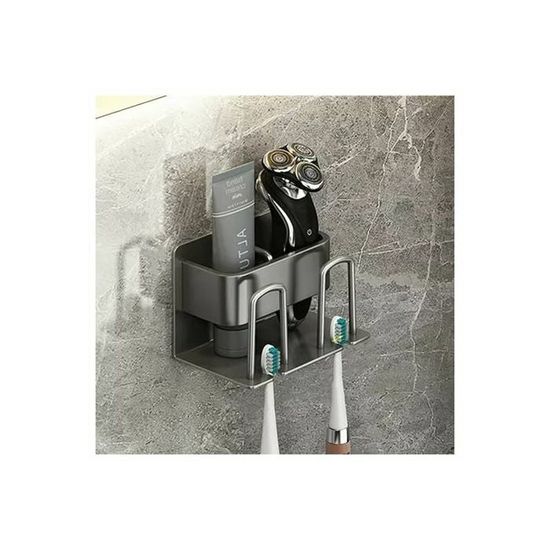 Porte Brosse à Dents Mural 2 Pièces - Support Acier Inoxydable 304 Adhésif Pour Brosse Électrique