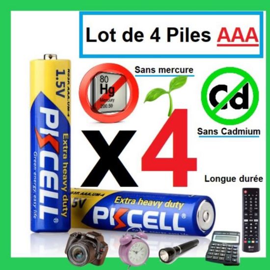Piles Energizer Max AAA - Lot De 12+4 Gratuites - Durée De Vie 10 Ans