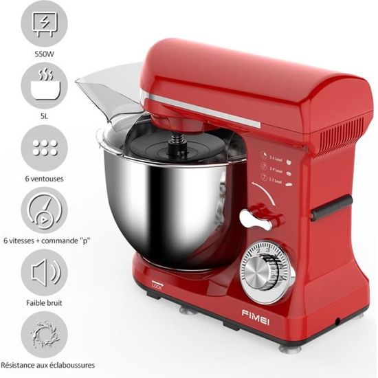 Robot de cuisine patissier multifonction,Machine de cuisinier MK-15,4.7L