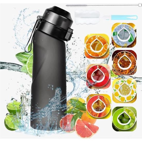 650ML AirUp Gourde Saveur Pods , Gourde Bouteille Avec de 7Capsules de saveur Gout Pods