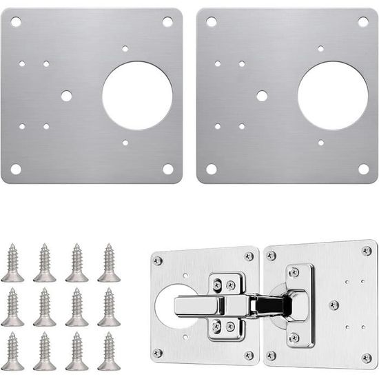 Kit Réparation Charnière Couvercle Platine Technics - Compatible SL-D2, SL-3200, SL-Q3... - 2 Supports + Vis