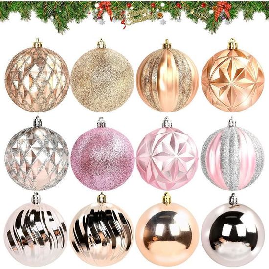 Zourglow – 46 Boules De Noël En Plastique Incassable – Motifs Bonbons, Flocons, Sapins – Tailles 3 à 7 Cm – Couleurs Rouge, Blanc, Vert – Pour Intérieur Et Extérieur - 11