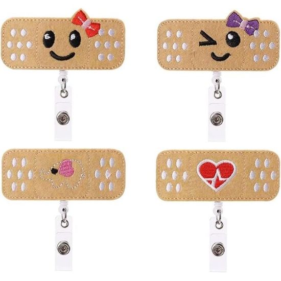 Porte-badges Rétractables Pour Infirmières - Lot De 10 Modèles Mignons, Extensible Jusqu'à 66 Cm