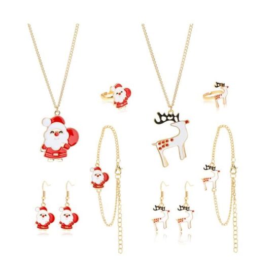 Uloveido T236 Parure De Bijoux Pour Filles En Laiton Plaqué
