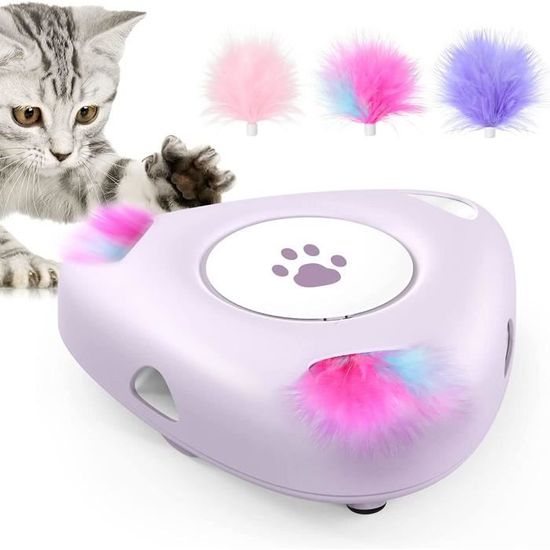 Jouet Interactif Pour Chat Arvoni - Balle Intelligente 3 Modes, Rechargeable USB-C, Silicone Alimentaire | Stimulation Physique & Mentale