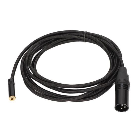 Câble Jack 3.5mm Vers Double XLR Femelle NUOSIYA 2m | Adaptateur Audio Professionnel Pour Micro