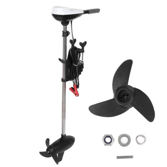 Perceuse électrique portative à vis hors-bord à hélice, bateaux gonflables, moteur en plastique, bateau à pagaie électrique, 1.25m  1420