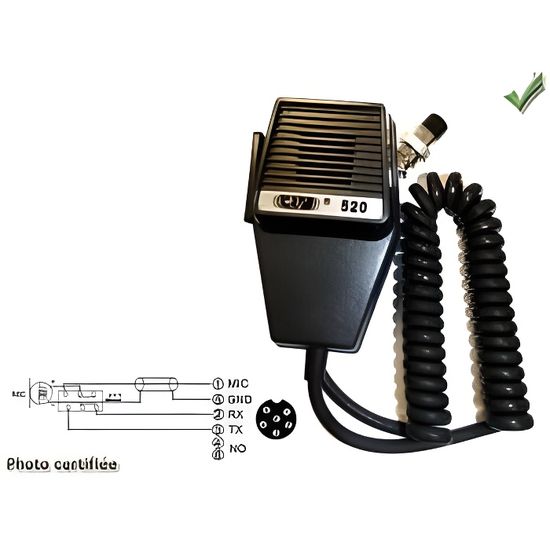 micro cb president 6 broches cdiscount auto