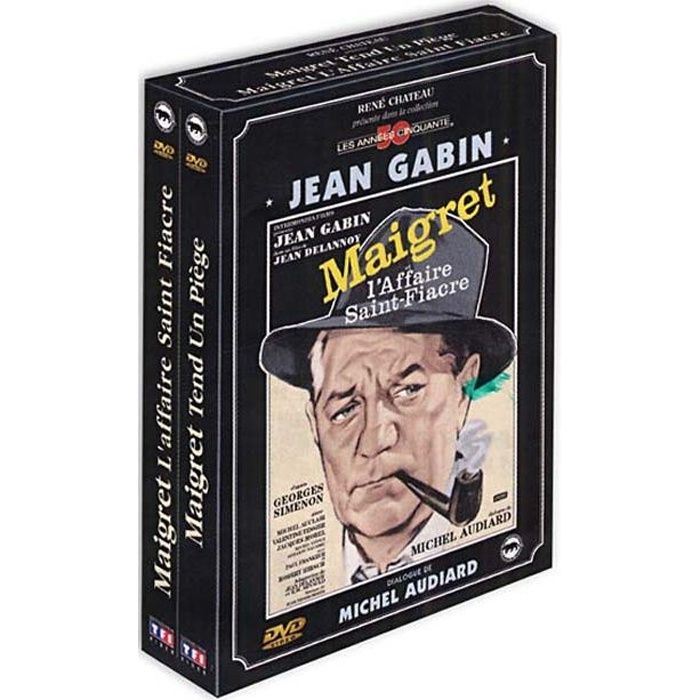 Affiche Maigret Tend Un Piège - Décor Vintage - Format 92 X 60 Cm