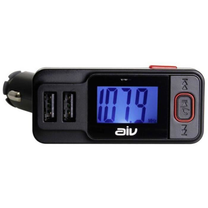 Transmetteur FM AIV FMT-719 BT-RDS avec fonction mains-libres, avec télécommande