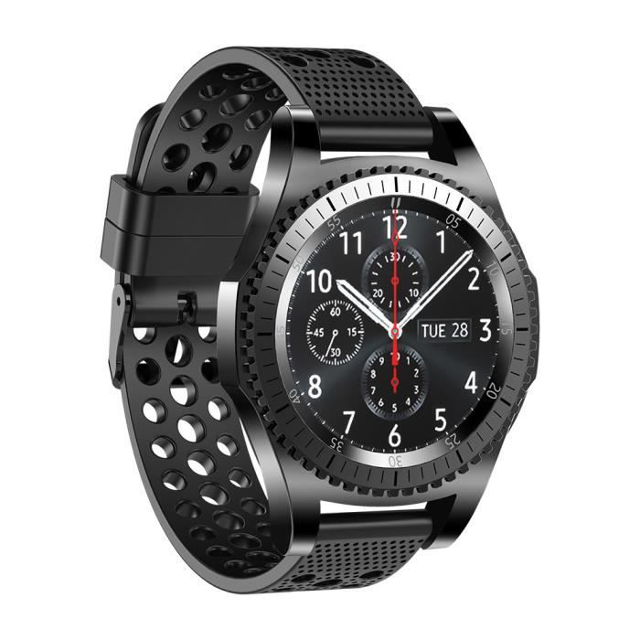 Bracelet en silicone Bracelet de montre pour Samsung Gear S3 Frontier Classic 22mm_gt498