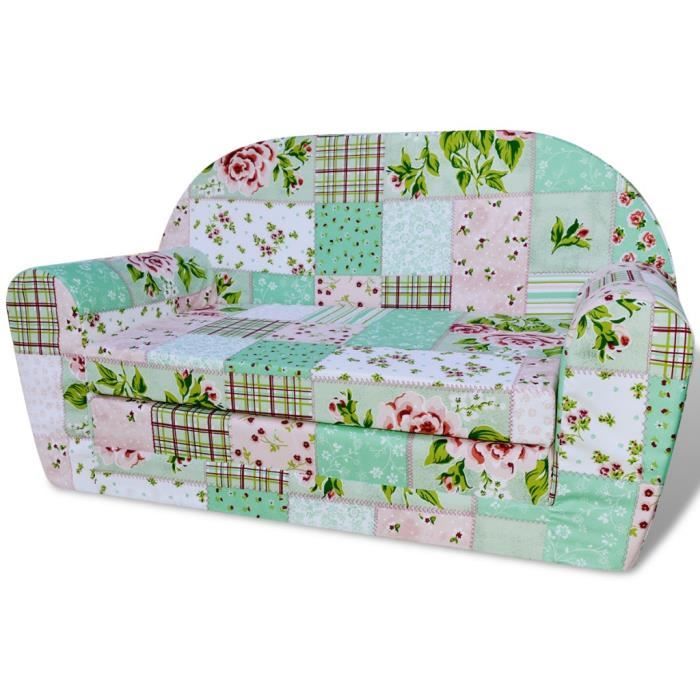 Fauteuils club, fauteuils inclinables et chauffeuses lits Chaise longue pliable pour enfants motif de fleurs