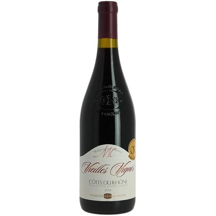 Marquise des Charmes Côtes du Rhône rouge Vieilles Vignes 2018 Vignerons de l'Enclave