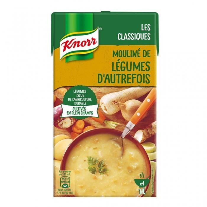 Knorr Les Classiques Mouliné de Légumes d’Autrefois 1L (lot de 4)