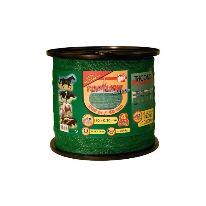 Ruban multicolre Topline PLus Vert 40mm