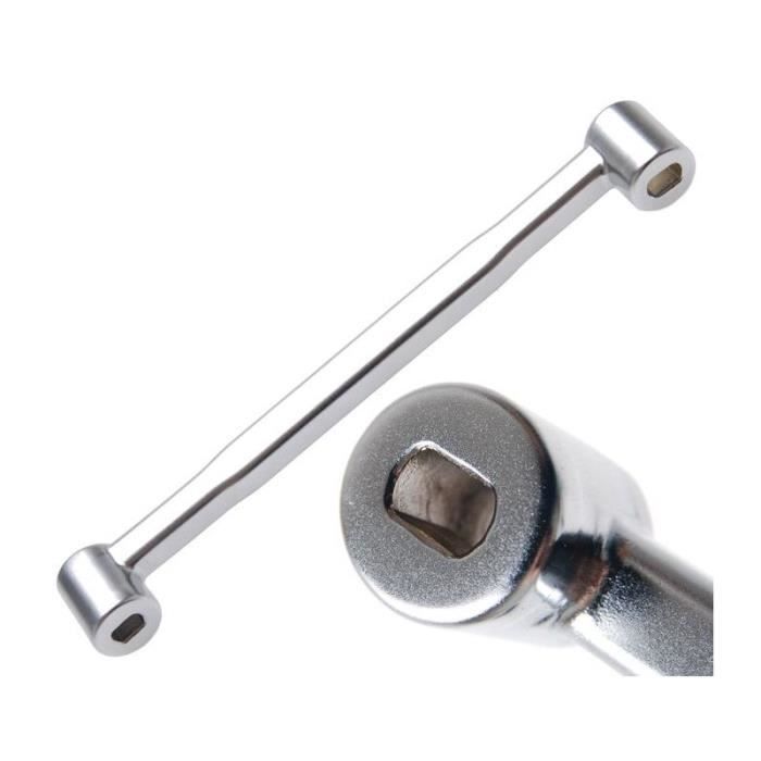 Clé spéciale pour amortisseur à tenon ovale