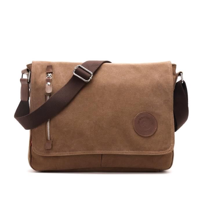 Brown -MARKROYAL – sac à bandoulière en toile pour femmes, sacoche de marque de luxe, sacoche pour ordinateur portable