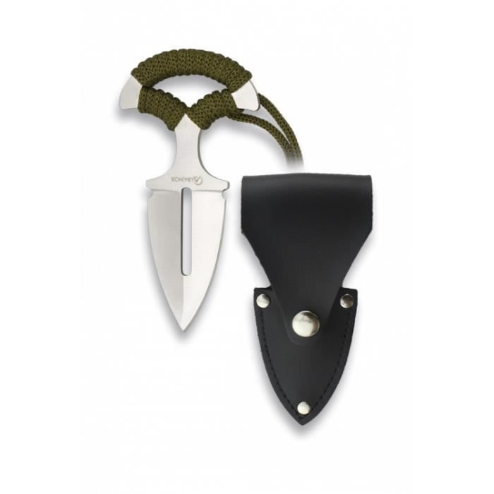 Couteau lame de 6 cm mache paracorde avec Etui Machette / couteau multifonction / hache