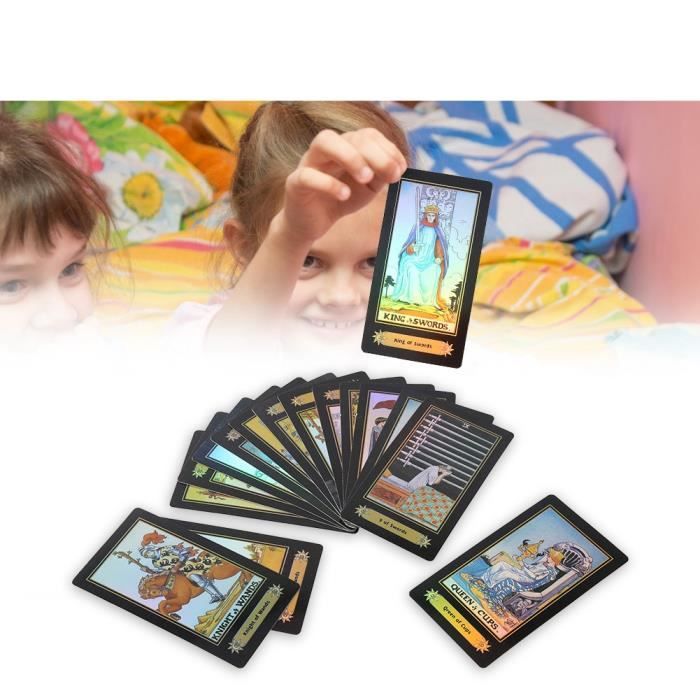 YOSOO Cartes de Tarot 1 Set Jeu de Tarot Divinatoire du Tarot Waite Indicatif Futur Jeu de Cartes Édition Anglaise