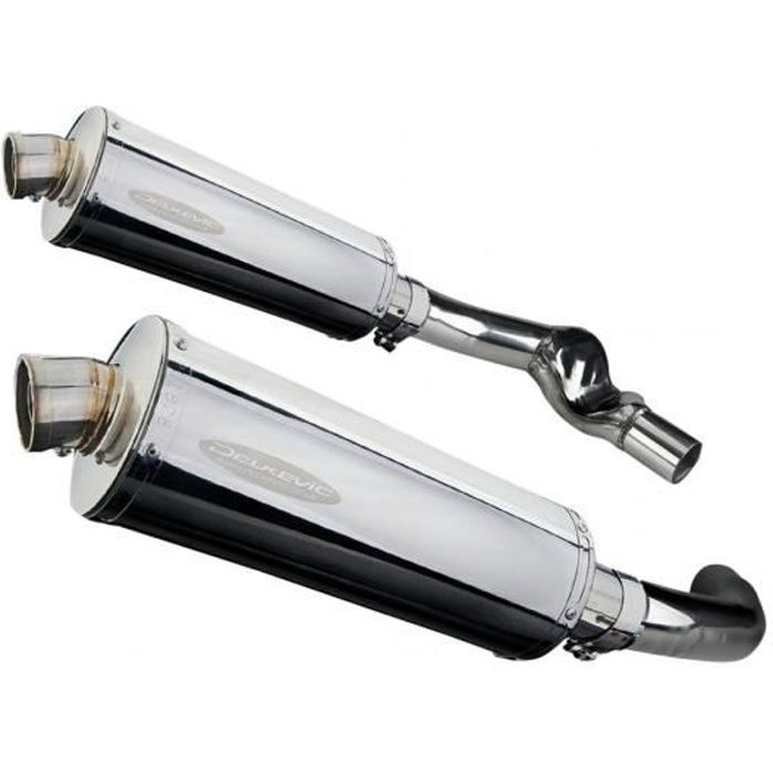 HONDA 1000 CBR F-87/99 PAIRE SILENCIEUX ECHAPPEMENT OVALE INOX 350 mm-DELK
