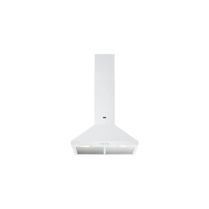 FAURE Hotte décorative murale - 1 moteur 66 dB Eclairage LED BLANC