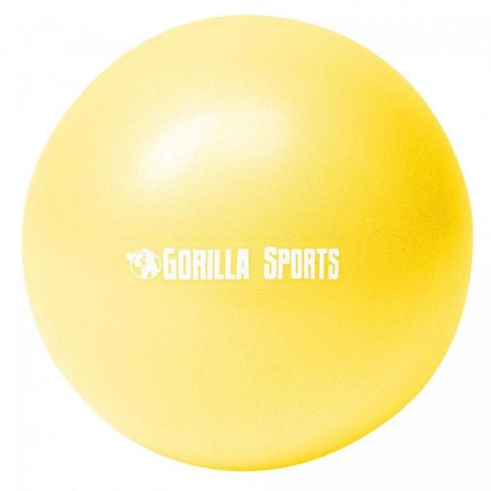 Mini-ballon d'exercice jaune, ballon léger de Pilates Soft Ball - Diamètre : 28 cm