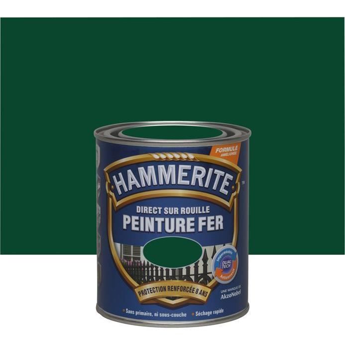 Hammerite fer martelé 0.75l vert épicea