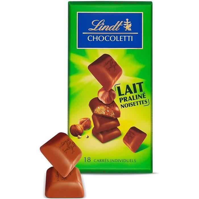 Barre Et Tablette De Chocolat - Carrés Lait Praliné Noisettes Chocoletti