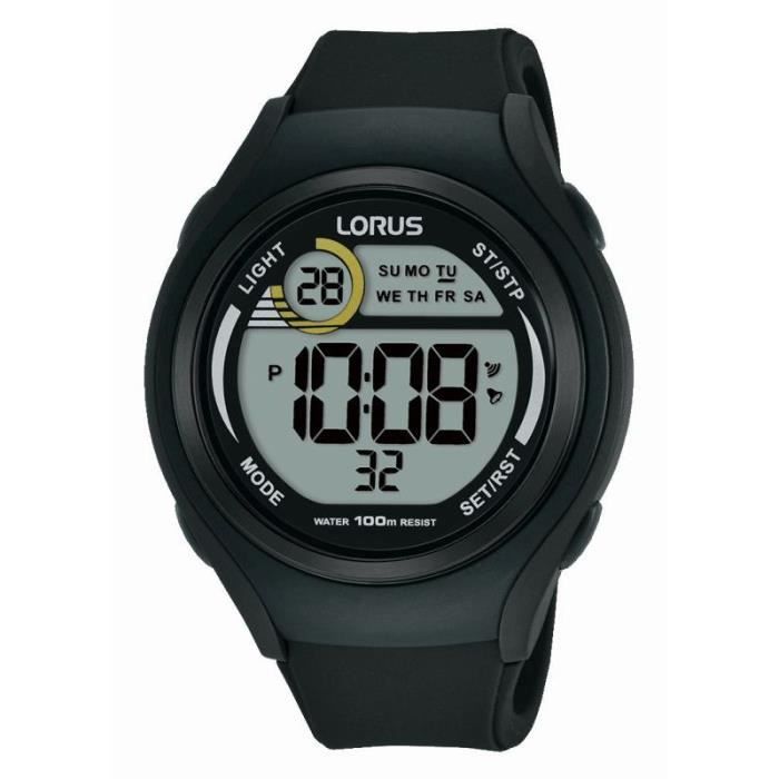 Lorus Montres Noir pour Homme - R2373LX9 9mm Gris