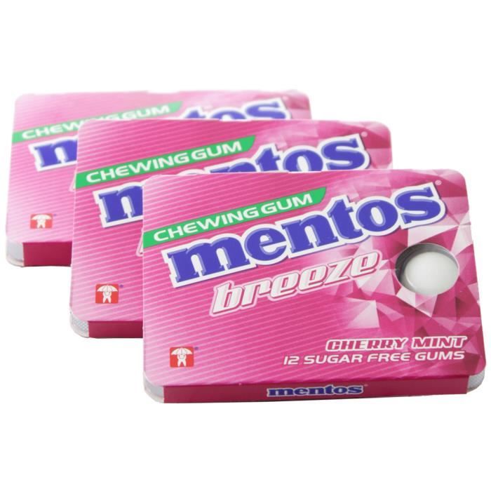 Mentos - Mentos Gum Breeze Menthe Cerise