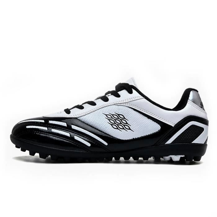 Chaussures de Football Homme Crampons Foot Garçon Professionnel Spike Adolescents Sport Antidérapant