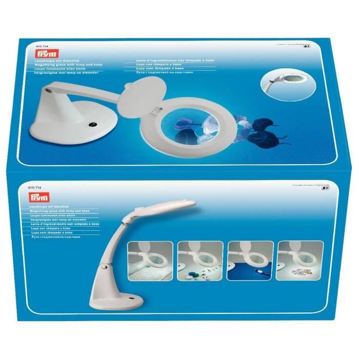 Loupe lumineuse avec socle - Prym