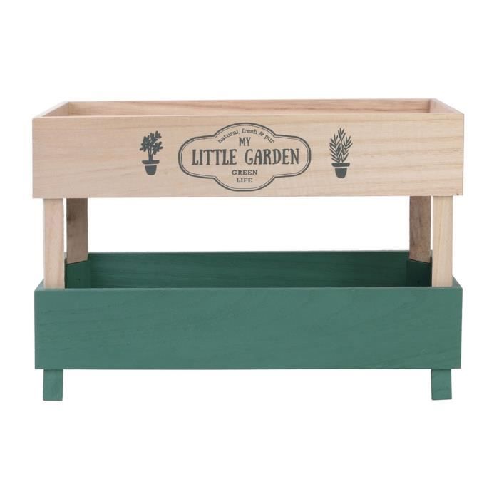 Meuble Etagère Little Market - L. 36 x H. 25 cm - Marron