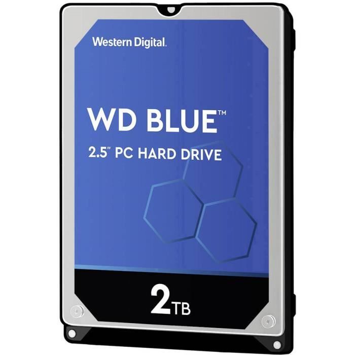 Western Digital WD20SPZX Disque dur interne 6.35 cm (2.5 pouces) 2 To Blue™ Mobile vrac SATA III