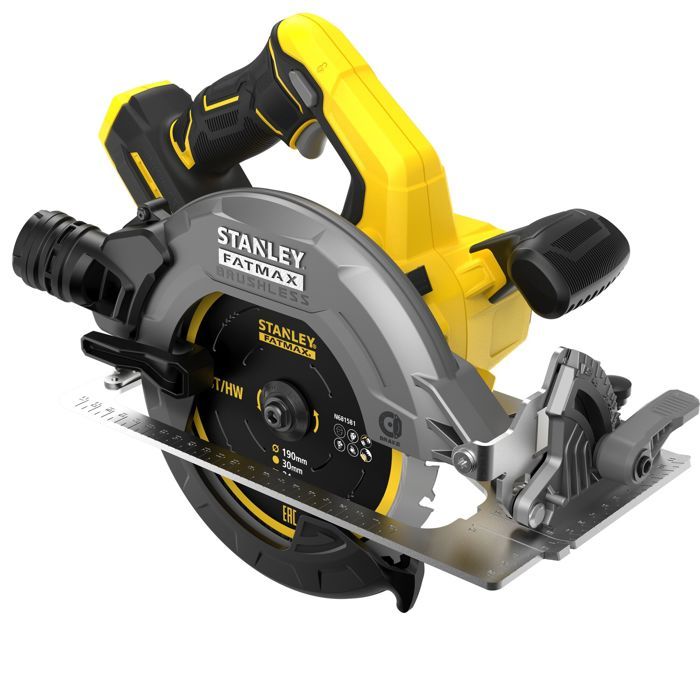 V20 Scie Circulaire 190mm Brushless Lithium 18V Sans Batterie STANLEY FATMAX SFMCS550B XJ - vue 2