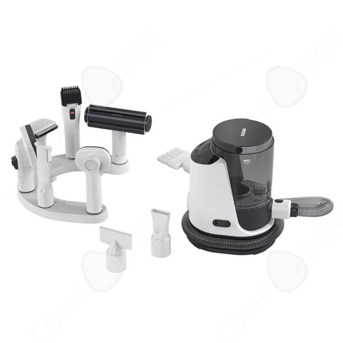 Meilleurs prix pour C Aspirateur poil de chien 14kPa chat avec divers outils de toilettage 3L silencieuse ultra récipient pour tous les chiens et chats