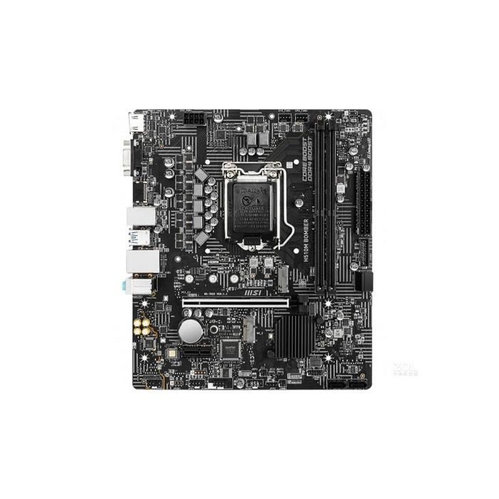Carte mère MSI H510M BOMBER Intel H510 LGA 1200 2xDDR4 SDRAM 64 Go Micro ATX - Msi
