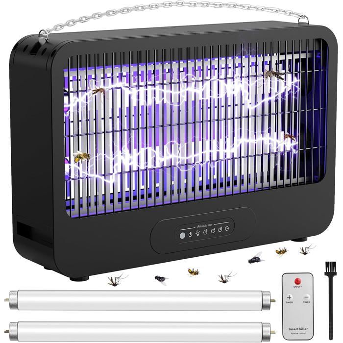JJKPSD Lampe Anti Moustique 18W Avec Télécommande - Tueur Insectes Électrique Pour Intérieur Et Extérieur