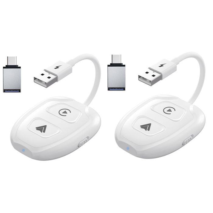 Carplay Android Auto Sans Fil 2 En 1 Adaptateur-Boîtier Carplay Facile