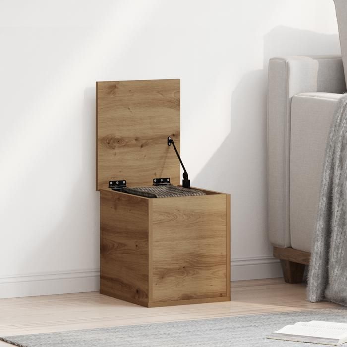 Moderne Caisse de rangement Armoire de rangement extérieur - Artisan Chêne 30x35x35 cm en bois dingénierie @FR(633998)